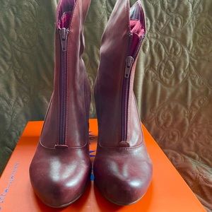 Mix Mooz Dream Front Zip Boot Wine